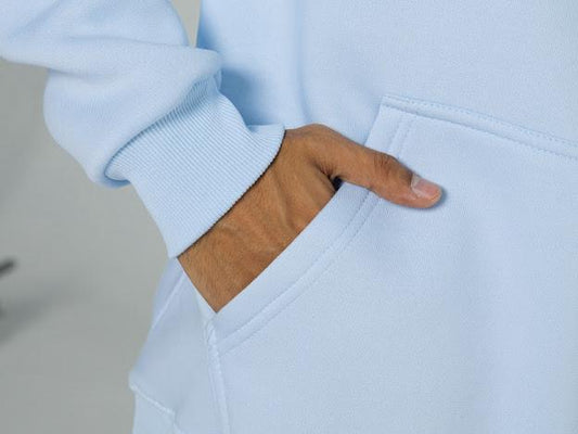 Over Size Hoodie Sky blue