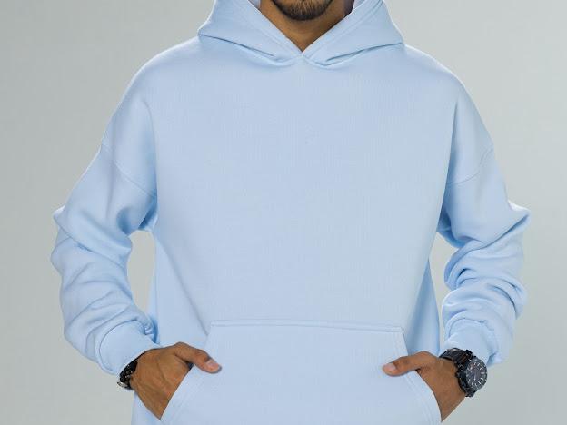 Over Size Hoodie Sky blue